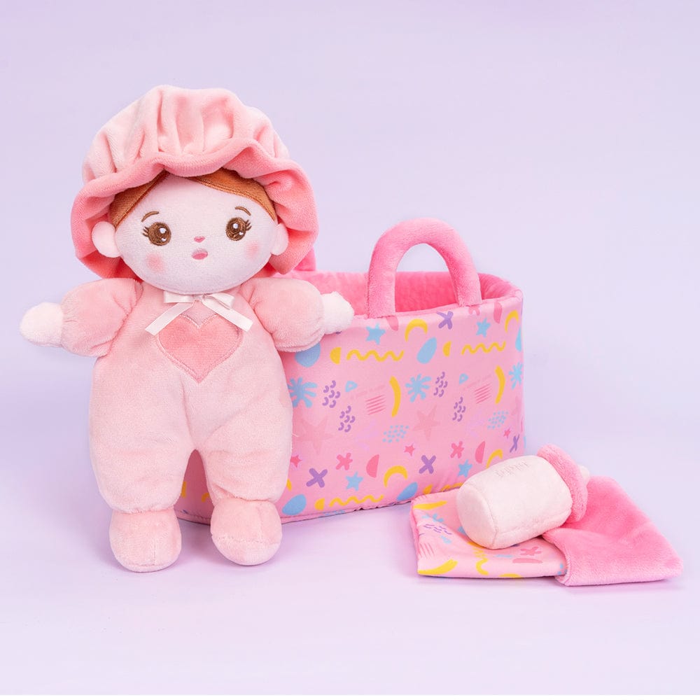 OUOZZZ Personnalisée Mini Poupée pour Bébé Fille en Peluche & Ensemble-cadeau