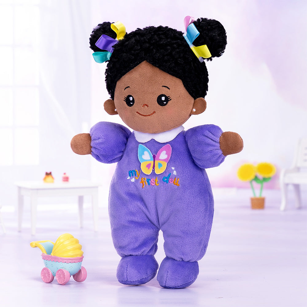 Mini Violett Tiefen Teint Personalisierte Plüschpuppen