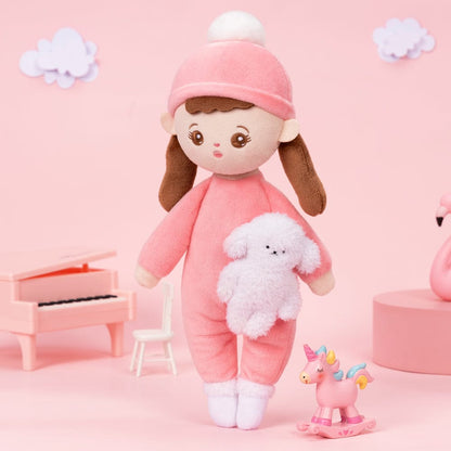 OUOZZZ Klein Rosa Personalisierte Plüschpuppen mit Offenen Augen