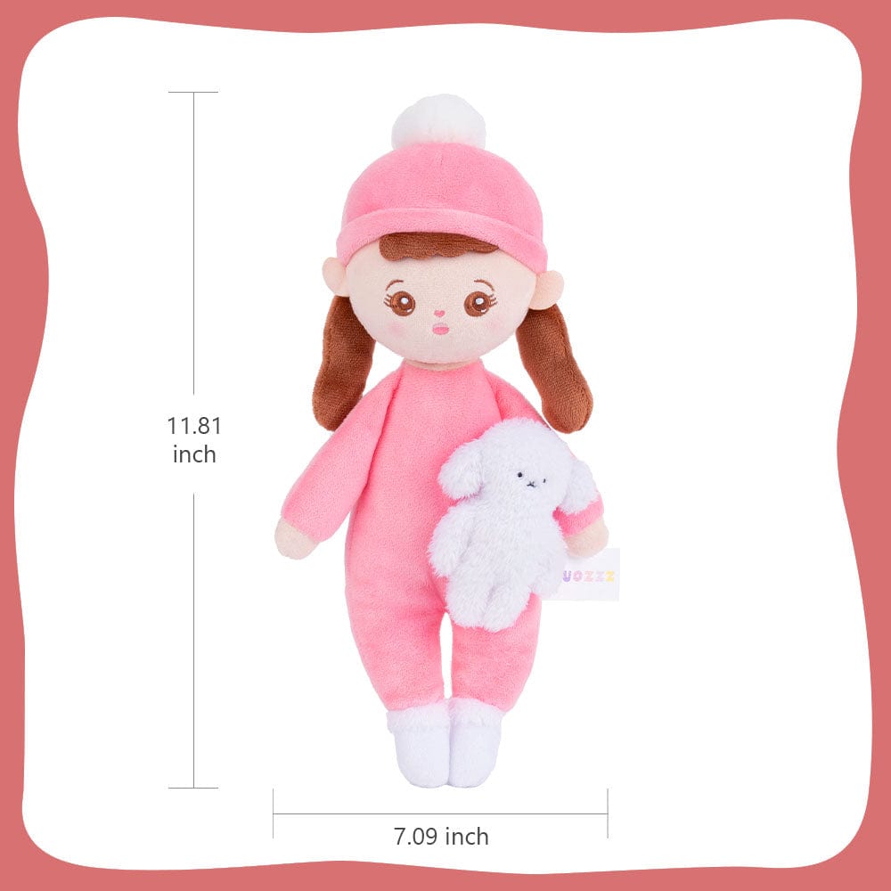OUOZZZ Klein Rosa Personalisierte Plüschpuppen mit Offenen Augen
