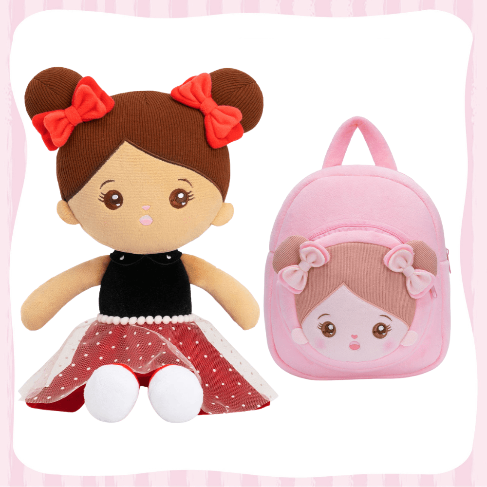 Puppenia Original personalisierte Puppe+ (optionales Rucksack-Set) Abby-3+ Rucksack🎒