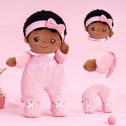 Mini Rosa Tiefen Teint Personalisierte Plüschpuppen