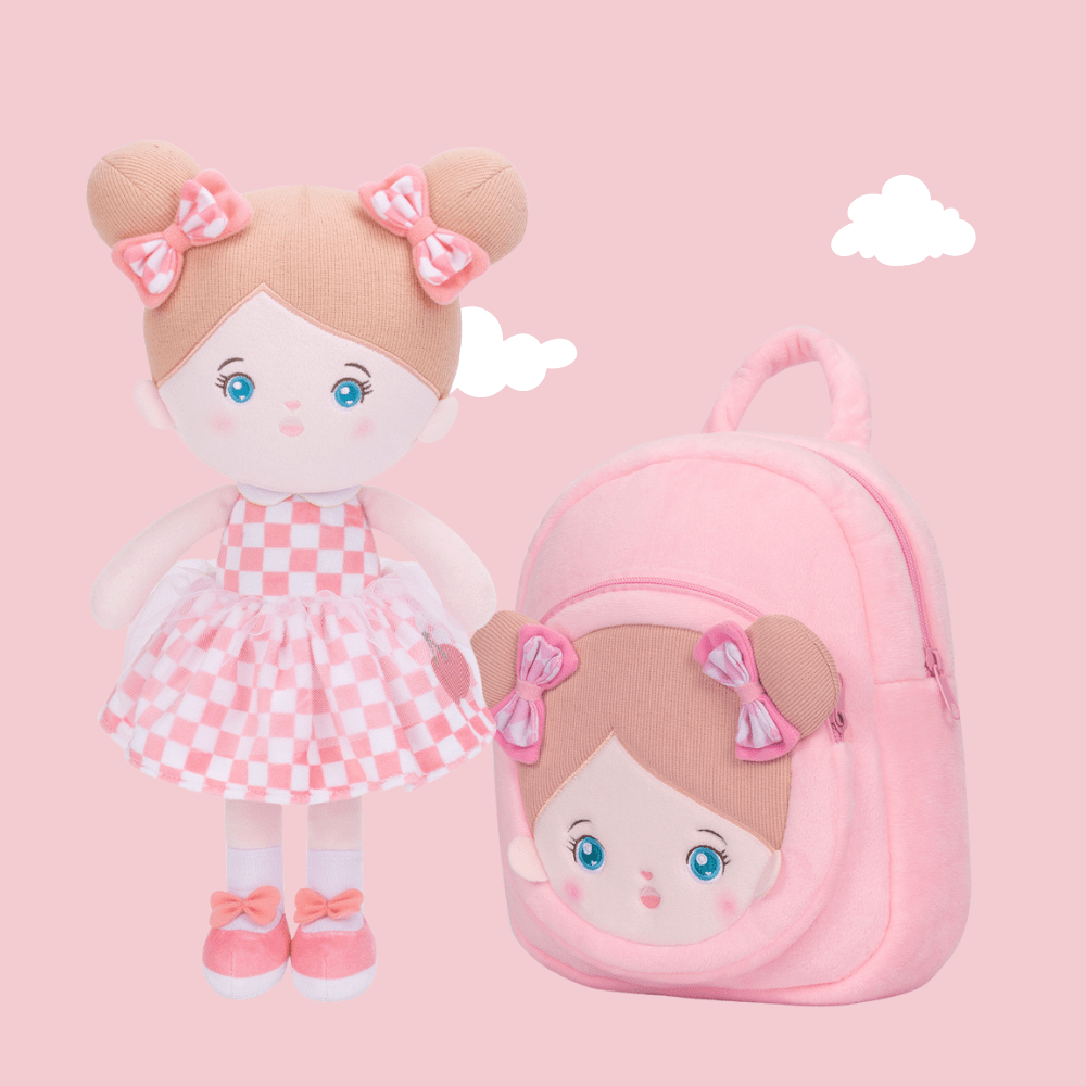 Puppenia Original personalisierte Puppe+ (optionales Rucksack-Set) Abby-2+ Rucksack🎒