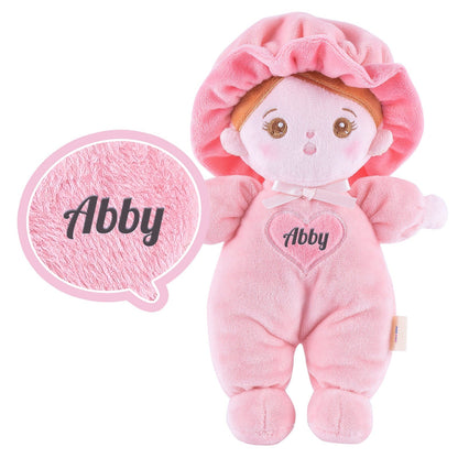 Puppenia Süße Plüschpuppe mit originellem Design und Persönlichkeit + (optionales Set) Rosa Minipuppe