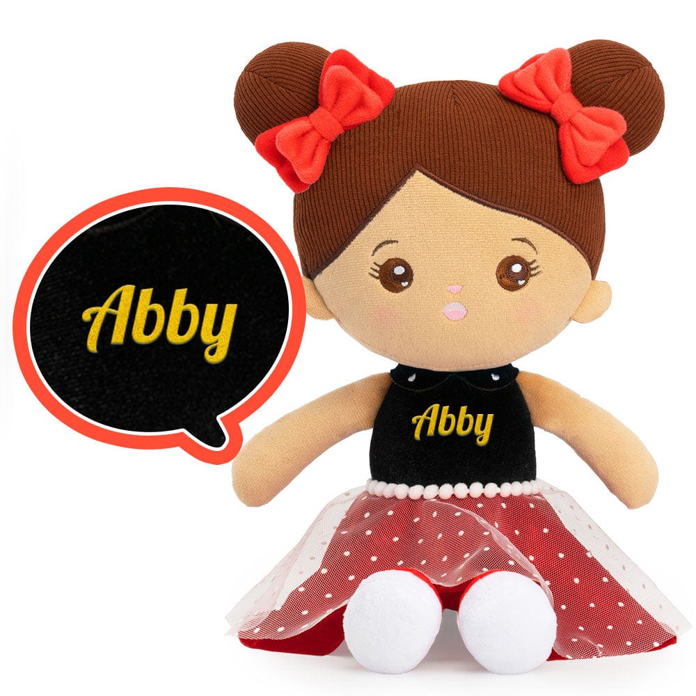 Puppenia Süße Plüschpuppe mit originellem Design und Persönlichkeit + (optionales Set) Abby-3