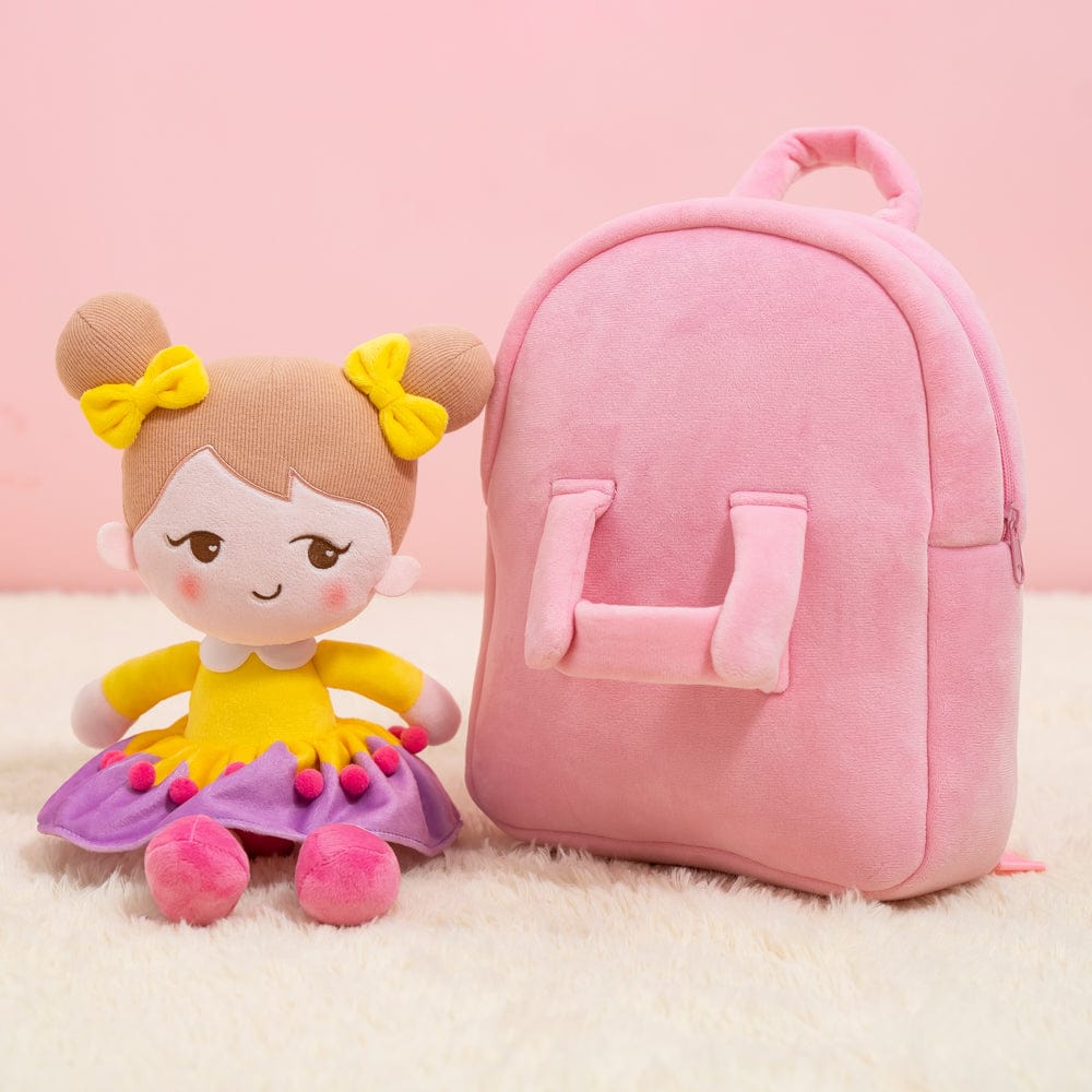 Personalizedoll Carry Puppe rosa Rucksack Einzelrucksack