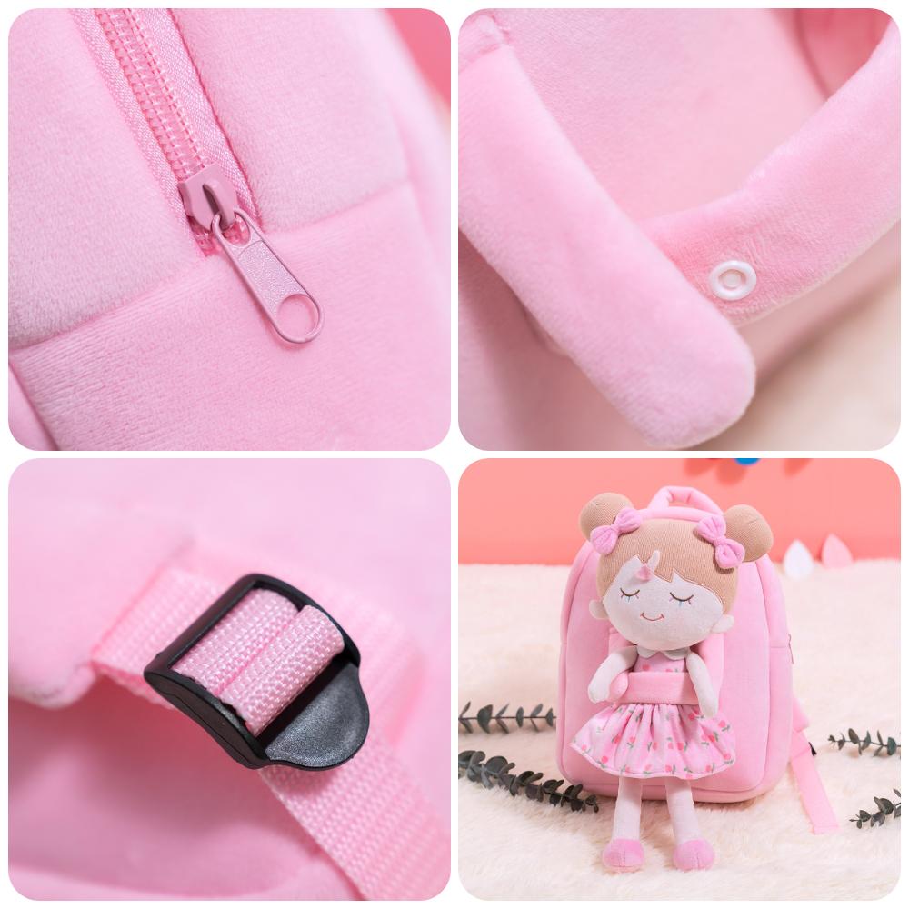 Personalizedoll Carry Puppe rosa Rucksack Einzelrucksack