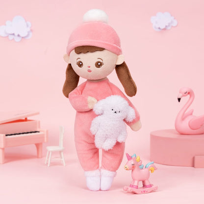 OUOZZZ Klein Rosa Personalisierte Plüschpuppen mit Offenen Augen