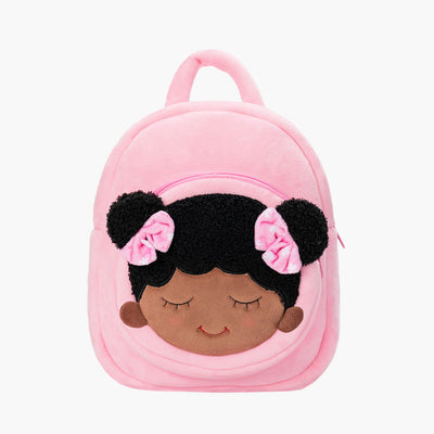 Tiefen Teint Personalisierter Plüschrucksack Rosa