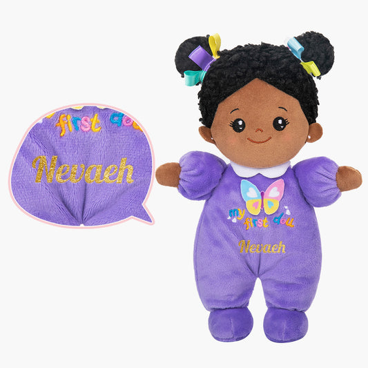 Mini Violett Tiefen Teint Personalisierte Plüschpuppen