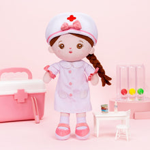Laden Sie das Bild in den Galerie-Viewer, OUOZZZ Personalisierte Plüschpuppen mit Offenen Augen der Krankenschwester Nur Puppe⭕️