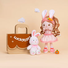 Laden Sie das Bild in den Galerie-Viewer, Personalizedoll Personalisierte Kaninchen Plüschtier für Mädchen und Kombi &amp; Geschenkbox