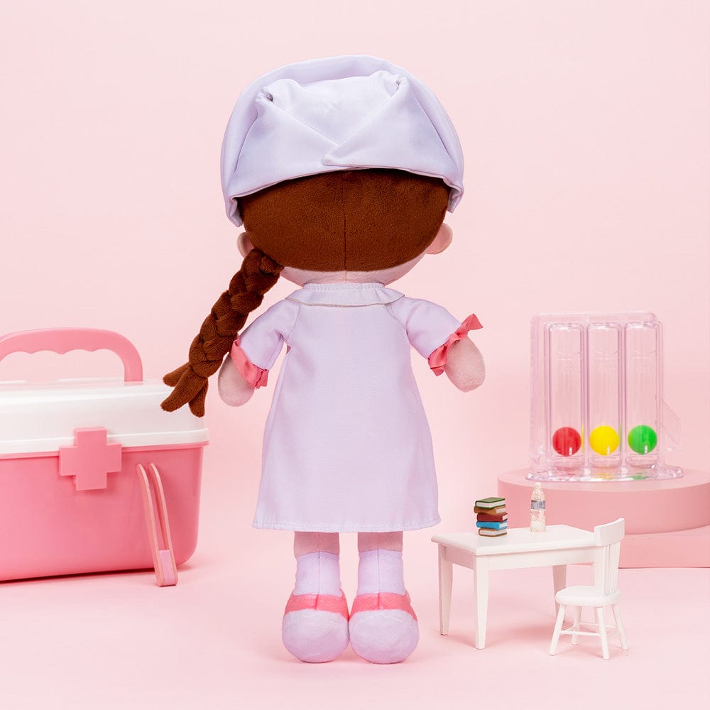OUOZZZ Personalisierte Plüschpuppen mit Offenen Augen der Krankenschwester Nur Puppe⭕️