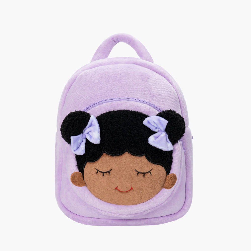 Tiefen Teint Personalisierter Plüschrucksack Lila