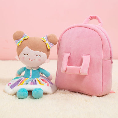 Personalizedoll Carry Puppe rosa Rucksack Einzelrucksack