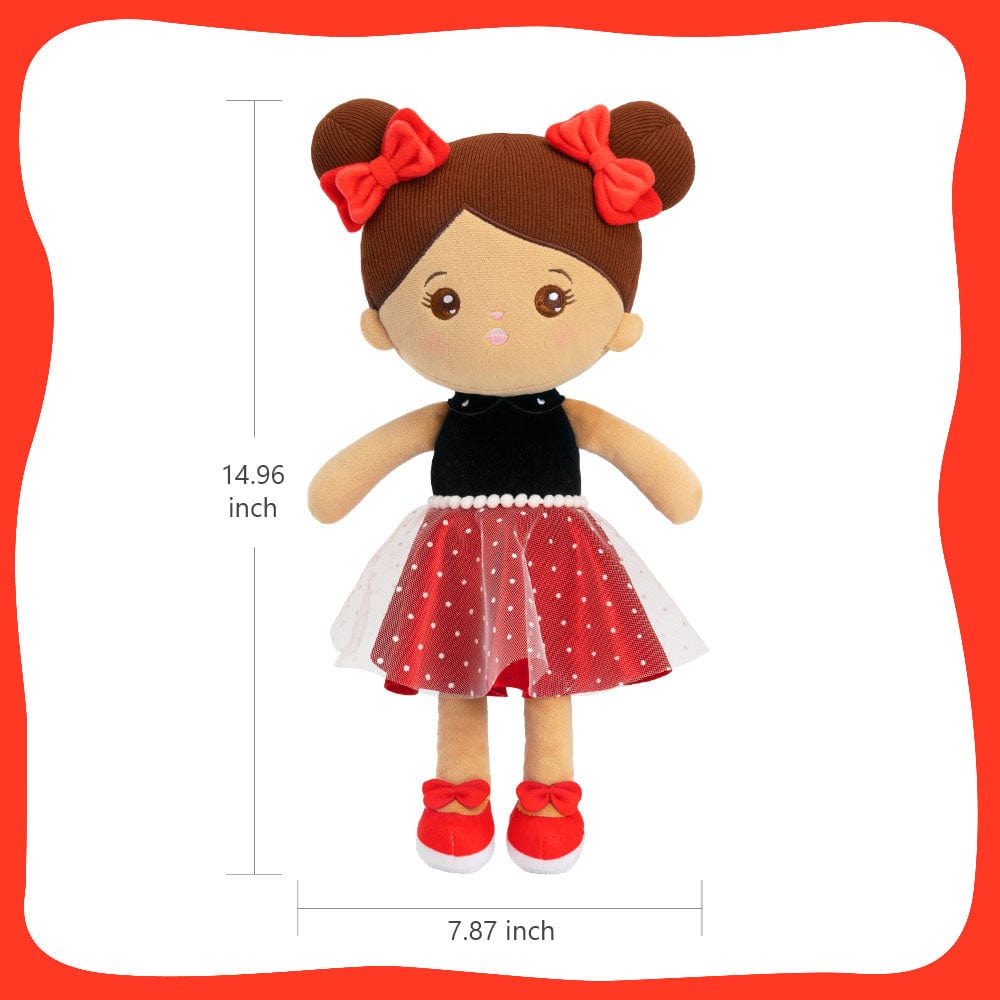 OUOZZZ Personalized Brown Skin Tone Plush Baby Doll Only Doll⭕️
