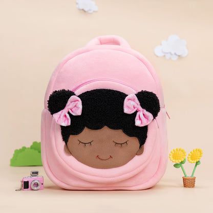 Tiefen Teint Personalisierter Plüschrucksack Rosa