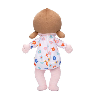 OUOZZZ Klein Weiße Personalisierte Plüschpuppen mit Offenen Augen in Sitzender Position