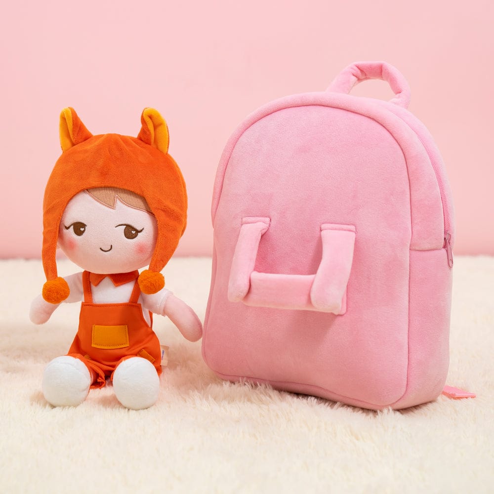 Personalizedoll Carry Puppe rosa Rucksack Einzelrucksack