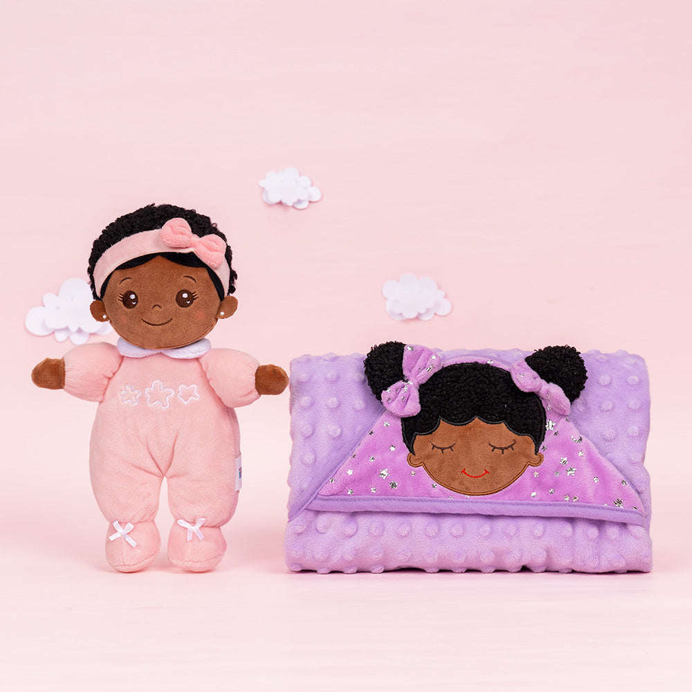 Mini Rosa Tiefen Teint Personalisierte Plüschpuppen