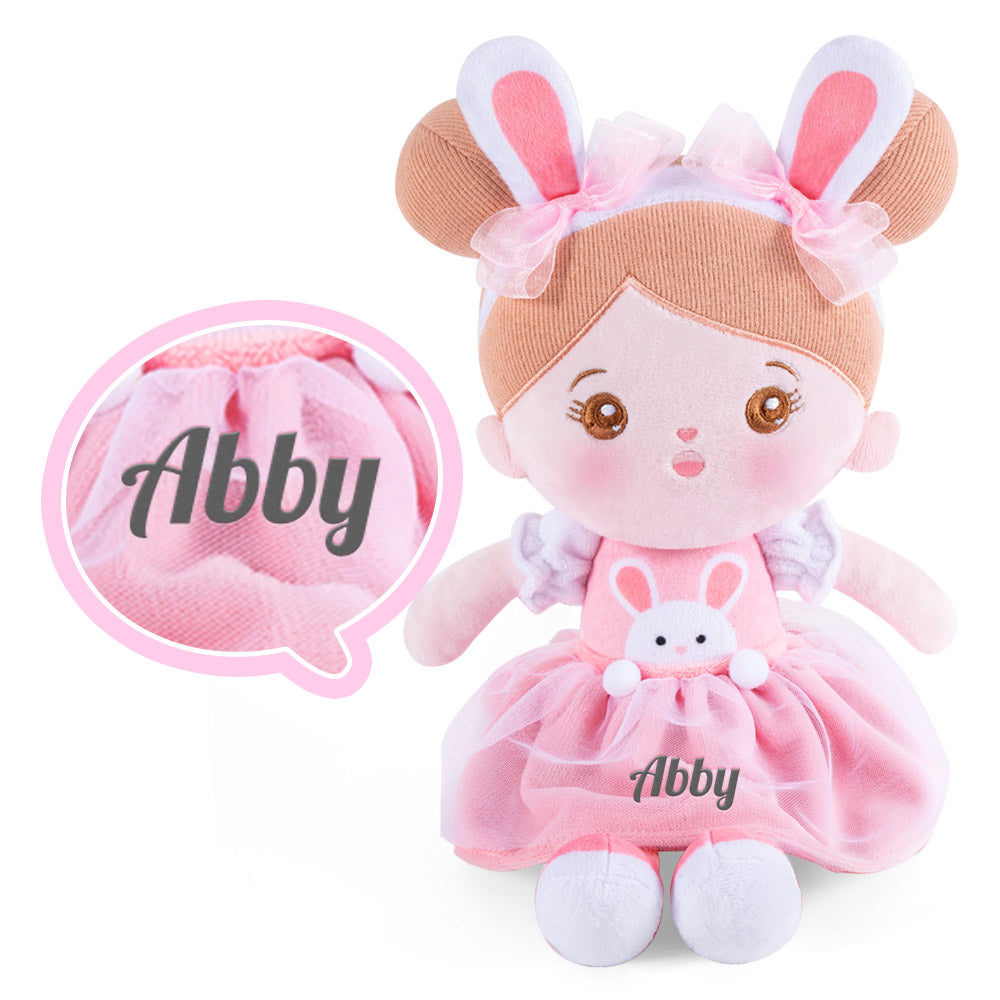 Personalisierte Kaninchen Plüsch Puppe & Rucksack