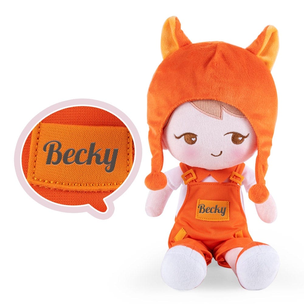 Puppenia Personalisierte junge Plüschpuppe Fuchs🦊