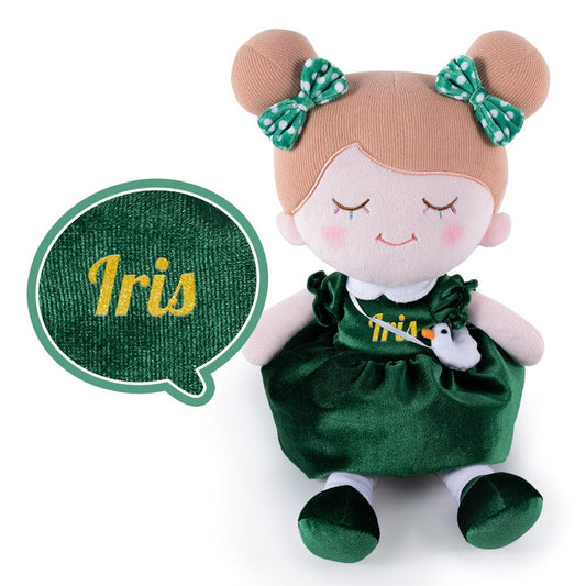 Personalizedoll Personalisierte Plüschpuppe im grünen Kleid Grün🦢