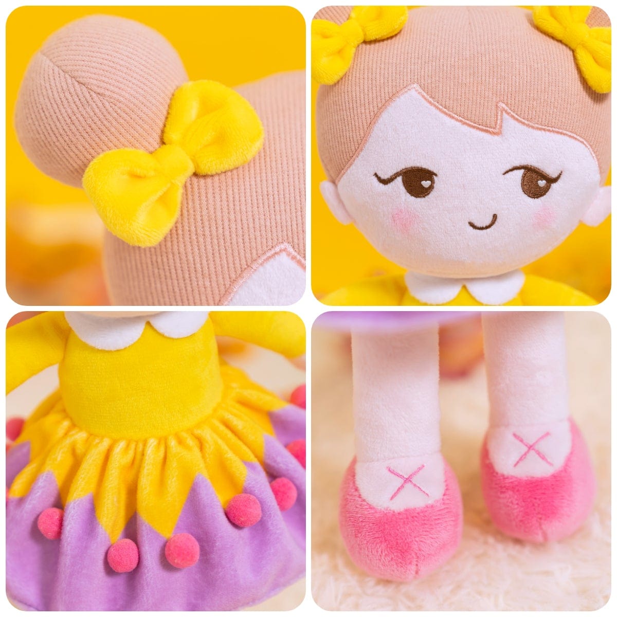 Personalizedoll Personalisierte Plüschpuppen mit schelmischem Ausdruck im Clownkostüm